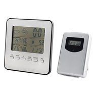 uxcell Indoor Outdoor Wireless Weather Station Alarm Clock Thermometer Hygrometer N5