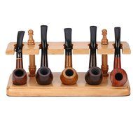 Scotte(TM) Romanesque smoking pipe rack detachable tobacco pipe stand for holder 5 pipe N6