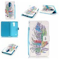 LG K7 Case,LG Tribute 5 Case,Yaheeda [3D Colored Drawing] [Flip Fit] Premium PU Leather Card-Slots Cash-Slots... N60
