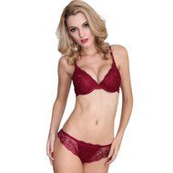Underwear Suit Lace Bra , PHOTNO Women Push Up Lace Padded Bra Set Embroidery Underwear N3