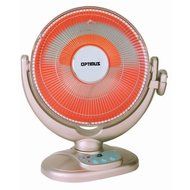 14" Oscillating Dish Heater with Remote Control