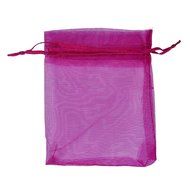 Candy Bag DZT1968 100pcs Organza Wedding Party Decoration Gift Candy Sheer Bags Pouches (Orange) N7