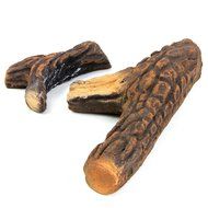 Barton Fireplace Decoration 10 Piece of Petite Ceramic Wood Fireplace Log N4