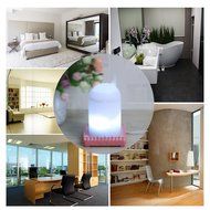 Ultrasonic Essential Oil Diffuser,Powstro 100ml Cute House Style Cool Mist Humidifier with RGB LED Night Light... N6