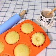 Cake Bread Molds, 2PCS YYP [6 Cavity Flower Shape Mold] Silicone Cake Bread Making Mold for Home Baking - Reusable... N2