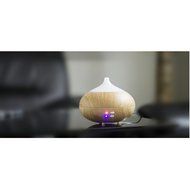Wood Grain Electric Essential Oil Diffuser Silent Ultrasonic Cool Mist Humidifier Aromatherapy Air Purifier (Dark... N3