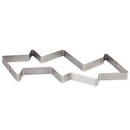 DeBuyer Abstract Six Triangle Perforated Tart Ring