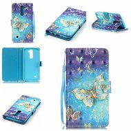 LG K7 Case,LG Tribute 5 Case,Yaheeda [3D Colored Drawing] [Flip Fit] Premium PU Leather Card-Slots Cash-Slots... N61