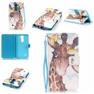 LG K7 Case,LG Tribute 5 Case,Yaheeda [3D Colored Drawing] [Flip Fit] Premium PU Leather Card-Slots Cash-Slots... N67
