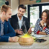 Cool Mist Diffuser, Raykey 300ml Aroma Essential Oil Ultrasonic Humidifier with 7 LED Colors Changing &amp; 4 Timer... N5