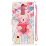 LG K7 Case,LG Tribute 5 Case,Yaheeda [3D Colored Drawing] [Flip Fit] Premium PU Leather Card-Slots Cash-Slots... N70