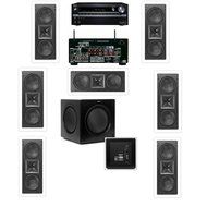 Klipsch KL-6502-THX In-wall LCR Speaker 7.1-SW-310-Onkyo TX-NR838 7.2 Channel (7 Speakers)