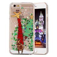 iPhone SE Case, iPhone 5S Case, PHEZEN Christmas Tree Santa Claus Design Cool Quicksand Moving Stars Bling Glitter... N4