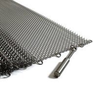 Midwest Hearth Fireplace Screen Mesh Curtain. 2 Panels Each 24" Wide. Includes Screen Pulls. Made in USA (20"... N5