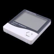uxcell Indoor Outdoor LCD Digital Thermometer Humidity Hygrometer Clock N3