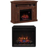 Complete Set Windsor Dual Mantel in Antique Cherry with 23" Spectrafire Plus Insert with Safer Plug