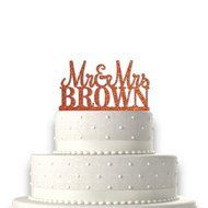 Sugar Yeti | Custom Personalized Mr &amp; Mrs Wedding Cake Topper With Your Last Name Acrylic Cake Topper for Special... N5