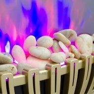 Wall Mount Tempered Glass Electric Fireplace Heat Touch Screen Timer 2 Setting N14