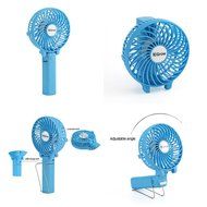 iEGrow Portable USB Mini Battery Fans with Umbrella Hanging and Metal Clip(Black) N11