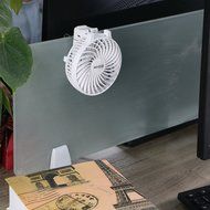 iEGrow Portable USB Mini Battery Fans with Umbrella Hanging and Metal Clip(Black) N14
