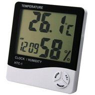 Thermometer Indoor Digital LCD Hygrometer Temperature Humidity Meter Alarm Clock N5