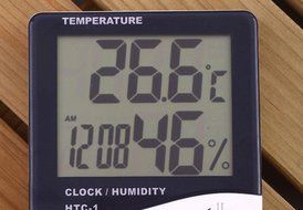 Thermometer Indoor Digital LCD Hygrometer Temperature Humidity Meter Alarm Clock N6