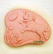 Pinkie Tm dog flowers Handmade soap silicone mold ,silica gel mould,silicon candle moulds,gift favor