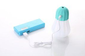 Pumpkin Mini USB Ultrasonic Humidifier Lamp Shape 350ml Purifier with Nightlight for Bedroom Living Room Car Home... N2