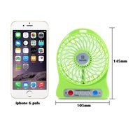 REMAX USB Fan Battery Rechargeable 2200mAh 18650 Mini Electric Fan 4.5h 4 Blades Clip on Desk Silent Blower N9