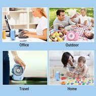 REMAX USB Fan Battery Rechargeable 2200mAh 18650 Mini Electric Fan 4.5h 4 Blades Clip on Desk Silent Blower N10