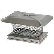 13'' x 13'' Gelco Stainless Steel Chimney Cap - 5/8'' Mesh
