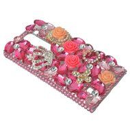 Spritech(TM) Bling Clear Phone Case For LG spirit h440 C70/LG Escape 2/LG Logos/LG Spirit 4G LTE,3D Handmade Rose... N40