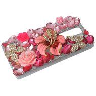 Spritech(TM) Bling Clear Phone Case For LG spirit h440 C70/LG Escape 2/LG Logos/LG Spirit 4G LTE,3D Handmade Rose... N42