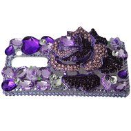 Spritech(TM) Bling Clear Phone Case For LG spirit h440 C70/LG Escape 2/LG Logos/LG Spirit 4G LTE,3D Handmade Rose... N45