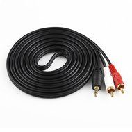 Spritech(TM) 3.5mm Gold Plated Male to 2 RCA Male Stereo Audio Cable N3