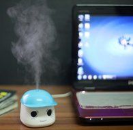 INST LeBao Mini Humidifier with USB Cable, Ideal for Bedrooms, Living Rooms, etc. (Sky blue) N4