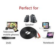 Spritech(TM) 3.5mm Gold Plated Male to 2 RCA Male Stereo Audio Cable N4