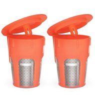 Kootek 2 Pack Stainless Steel Refillable Kcup Reusable Coffee Filter Rust Resistant K Carafe Cups for K-cup Keurig... N2