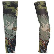 KAKA(TM) 2 pcs (A pair)Dragon Design Fake Temporary Tattoo Arm Cover up Sleeves Body Art Arm Stockings Accessories N11