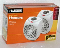 Holmes HFHVP3 1200 watt Compact Heater Fan 2-Pack