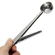 1 pcs Multifunction Stainless Steel Coffee Scoop With Clip Coffee Tea Measuring Scoop 1Cup Ground Coffee Measuring...