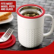 Infused Tea Basket | Food Grade Nontoxic Stainless Steel Loose-Leaf Tea Infuser Steeper Filter Strainer with Fine...