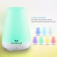 Comeproof Oil Diffuser , Portable Cool Mist Humidifier Aromatherapy Ultrasonic 100ml with Adjustable LED Lights... N8