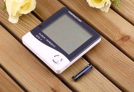 Thermometer Indoor Digital LCD Hygrometer Temperature Humidity Meter Alarm Clock N7