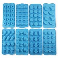 Candy Making Molds, 8 PCS YYP [Heart, Dinosaur, Hat, Robot, Leaf and Flowers Mold] Silicone Candy Molds Set for...