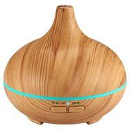 Victsing 150ml Mini Ultrasonic Aroma Essential Oil Diffuser, Wood Grain Cool Mist Humidifier for Office Home Study... N9