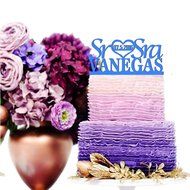 Sugar Yeti Made In USA Personalized Wedding Cake Topper Sr Heart Sra With Date #55 Gold Mirror