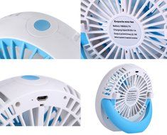 HJIAN Portable Fan Handheld Fan Desktop Table Fan 3 Modes Speed Personal Fan Cooling Fan Rechargeable Fans Umbrella... N2