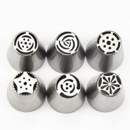 TANGCHU Small Size Icing Piping Nozzles Pastry Tips Cake Sugarcraft Decorating Tool Set Of 6 Pieces