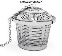 Fox Kitchen Stainless Steel Tea Infuser Set of 2 with Tea Scoop and Lid